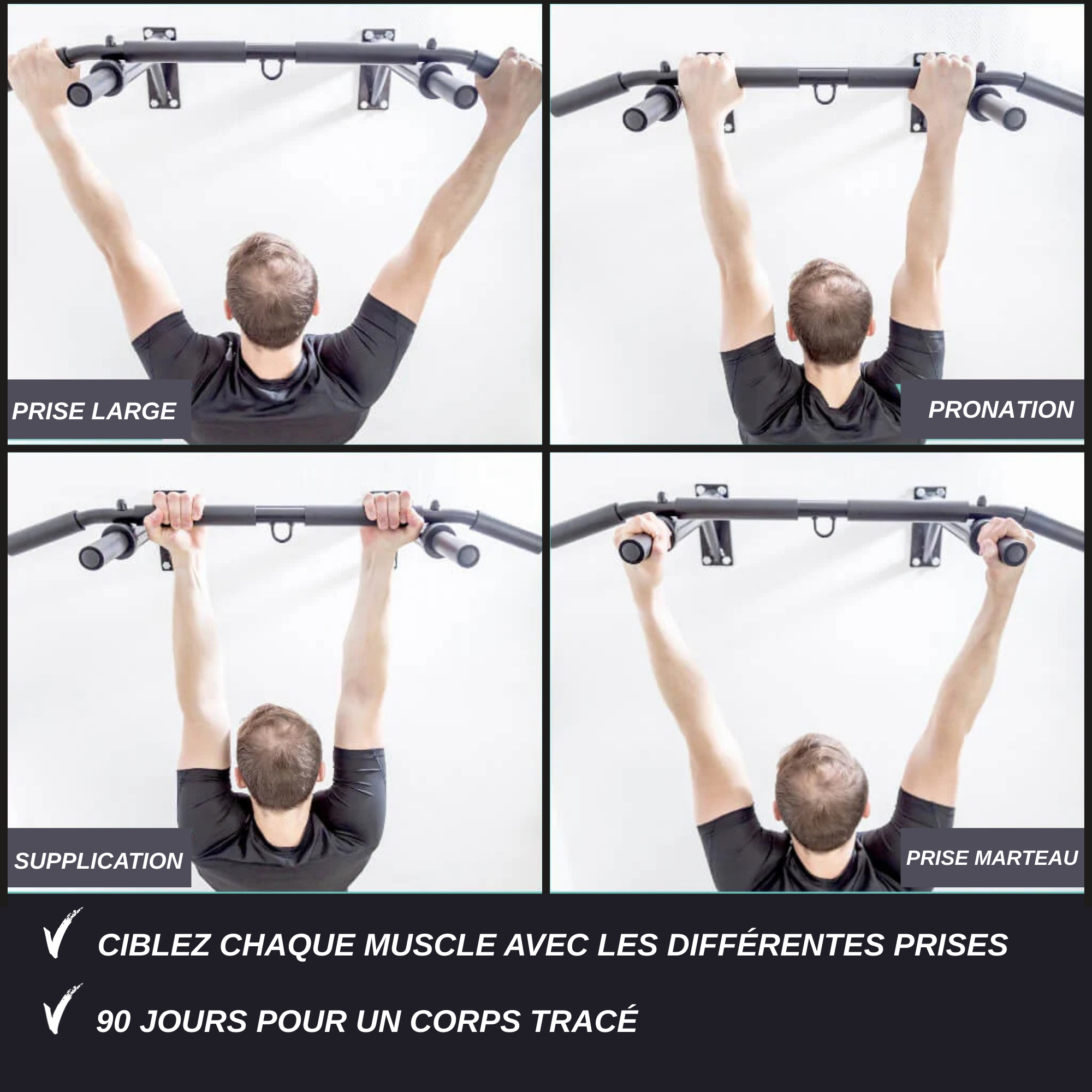 Poworkout barre de traction